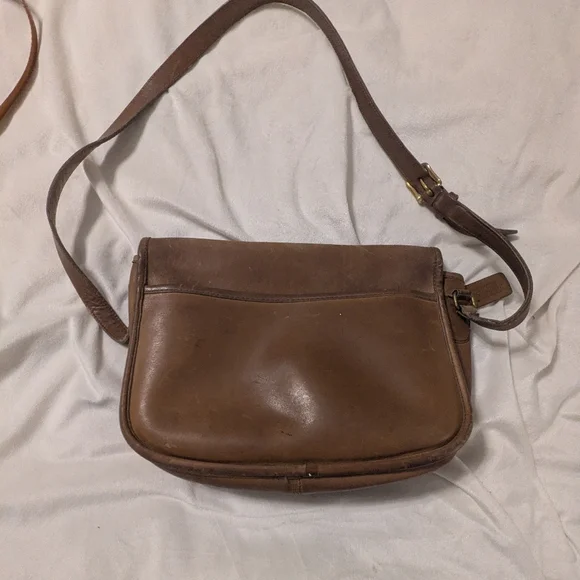 Vintage Coach City Bag Tan Putty(?) Shoulder Purse - Picture 2 of 11